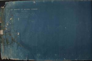 THE MINISTRY OF NATIONAL ECONOMY ATHENS - GREECE, Working profile of the aerial ropeway to be constructed for the Naxos emery Mines, 15-11-1923. Πηγή, Γ.Α.Κ. Τοπικό αρχείο Νάξου