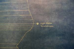 THE MINISTRY OF NATIONAL ECONOMY ATHENS - GREECE, Working profile of the aerial ropewayto be constructed for the Naxow emery Mines, 15-11-1923, Πηγή : Ιστορικό αρχείο Νάξου, τμήμα των Γ.Α.Κ. Νάξου, Πηγή φωτογραφιών : αρχείο κου Π.Αναματερού