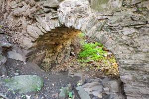 Η τοξωτή δίοδος κάτω από την άφουκλα του μύλου (Αρχείο Π. Αναματερού 31/12/2021)