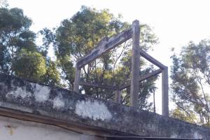 Λειτούργησε και σαν κινηματογράφος. Εδώ η θερινή οθόνη, Φωτογραφικό αρχείο Ηρ.Φασουράκη 19-12-2021