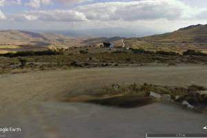Το αιολικό πάρκο στη θέση «Καστρί» Πλατανιστού στο Google Earth - Street view (2021).