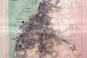 Χάρτης της πόλη ςΠατρών 1944, με πληροφορίες του Αγγλικού Στρατού (512 Fd Survey Coy., R.E.), Πηγή : Συλλογικό Έργο, "Χαρτών Μνήμες, Πάτρα 1831-1943", Εκδοση Δήμου Πατρέων,