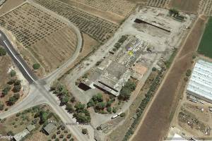 H σημερινή κατάσταση του εργοστασίου. Πηγή: Google Earth.