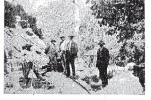 Οι εργασίες κατασκευής του Υ.Η.Σ. Γλαύκου. πηγή: Εμπρός, 22 Ιουνίου 1925.