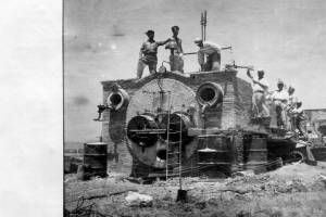 ΑΦΡΟΔΙΤΗ Ο.Ε.Β.Ε. Τιγκάκι, Κως. Ατμολέβητας από το μηχανουργείο Αχιλλέας Κούπας. Αρχείο Δία Χαραλαμπόπουλου