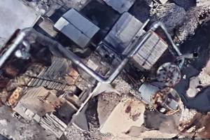 εκπληκτική προσέγγιση του καμινιού απο το google maps