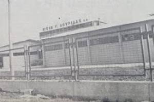 Εικ.1. Το εργοστάσιο Δουρίδα στη Θήβα, δεκ. 1970. Πηγή: Αρχείο Γ. Λάμπρου