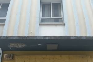 Εξωτερική άποψη Καπναποθήκης επί των οδών Ν. Λήμνου και Ολ. Διαμαντή.
Πηγή: Φωτ. αρχείο Η. Φασουράκη, 2018