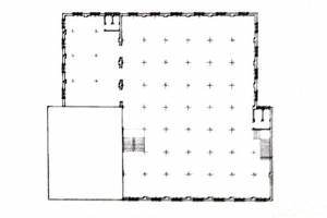 κάτοψη ορόφου κτιρίου οδού Κ. Κρυστάλλη 4-6-, πηγή εικόνας:  «ΟΙ ΚΑΠΝΑΠΟΘΗΚΕΣ ΤΗΣ ΘΕΣΣΑΛΟΝΊΚΗΣ», Σοφία Γκουβούση, Σπυρίδων Ταβλίκος, University Studio Press, 2018